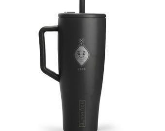 Engraved Plumb Bob Tumbler 40oz with Handle and Straw, Leakproof Insulated Cup, Cute Gift for Her, Plumber Wife or Mom Gift
