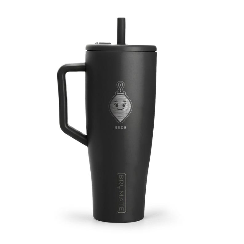 Engraved Plumb Bob Tumbler 40oz with Handle and Straw, Leakproof Insulated Cup, Cute Gift for Her, Plumber Wife or Mom Gift image 1