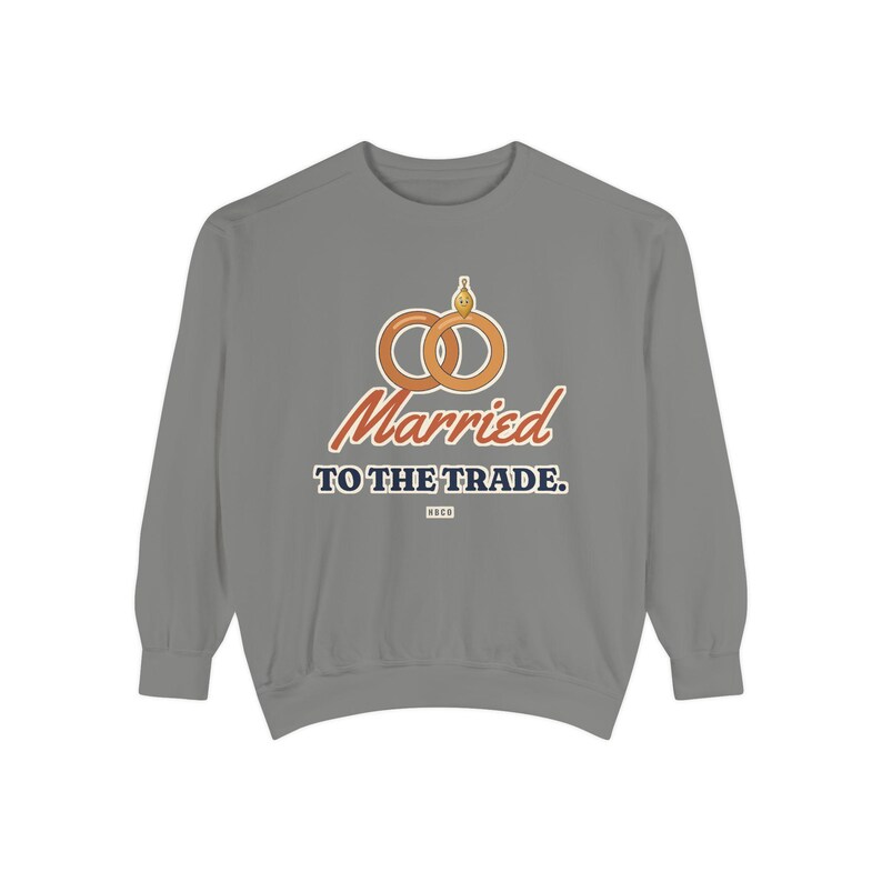 Married to the Trade Crewneck Sweatshirt, Plumber Wife Gift, Electrician Wife, Tradesman Wife Shirt, Blue Collar Wife Gift image 4