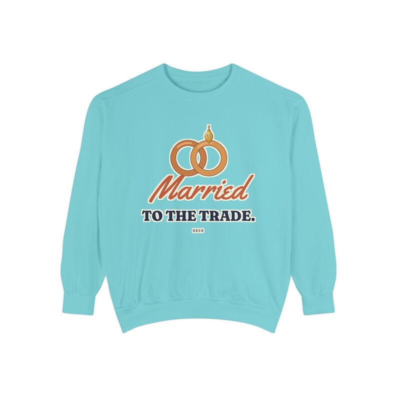 Married to the Trade Crewneck Sweatshirt, Plumber Wife Gift, Electrician Wife, Tradesman Wife Shirt, Blue Collar Wife Gift image 5