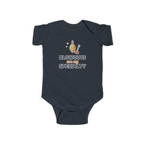 Blowouts Are My Specialty Baby Bodysuit, Funny Newborn Onesie, Cute Plumber Humor Gift for Baby Shower image 4