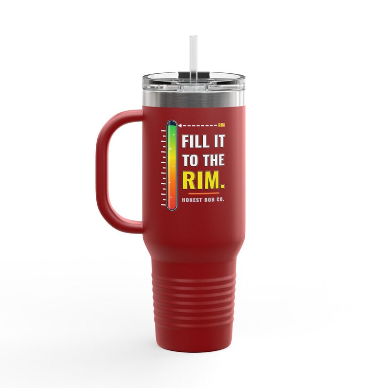 40oz Refill Tumbler with Handle, Pressure Test Passed. Refill Approved — Cold Drink Gift for Plumbers and Tradesmen image 5
