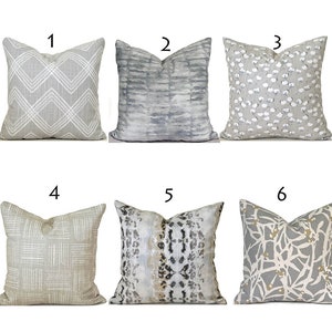 Indoor Chic Pillow Covers, Easy Zipper Closure, Washable, Designer Quality, Quick Delivery! Neutural You Choose