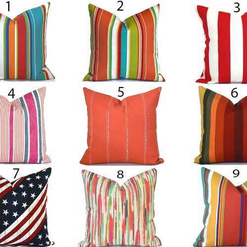 Outdoor Pillow Covers Decorative Home Decor Navy Blue Designer Etsy