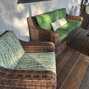 Outdoor Furniture Cushion Covers for Chairs, Benches, Porch Swings, Day Beds, Window Seats, Any Size, Any Fabric From Our Studio image 12