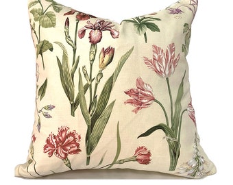 Zippered Indoor Pillow Covers Quickly Delivered, Budget-Friendly, Washable, Spring Floral Botanica Macademia