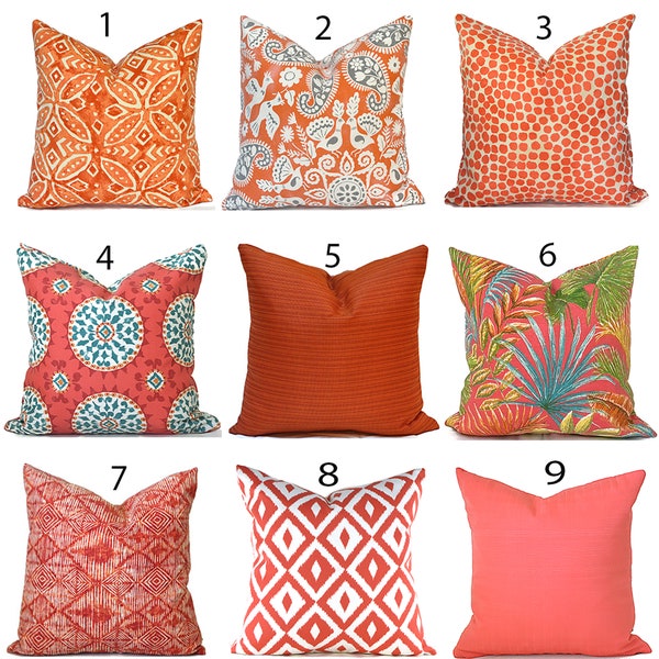 Zippered Outdoor Pillow Covers Quickly Delivered, Budget-Friendly, Orange You Choose