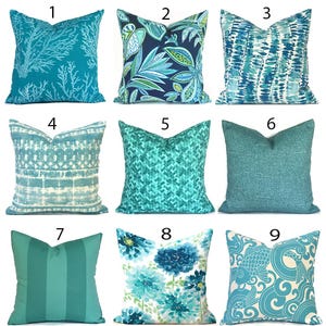 Zippered Outdoor Pillow Covers Quickly Delivered, Budget-Friendly, Turquoise Blue You Choose