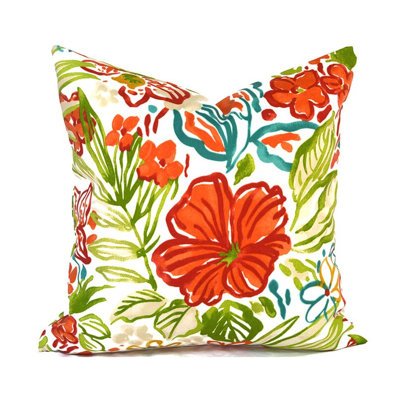 Outdoor Pillow Covers Decorative Home Decor Red Designer Throw Etsy