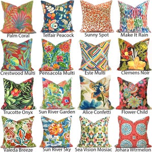 Outdoor Pillow Covers with Zippers, Easy-Use, Affordable Style, Swift Delivery!  Floral You Choose
