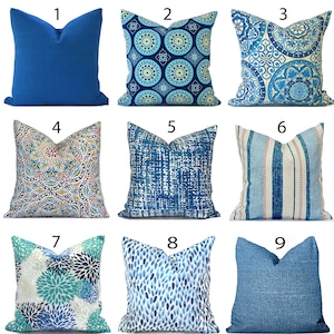 Decorative Outdoor Pillow Cover with Zippers, Easy to Use & Washable, Pick Your Favorites