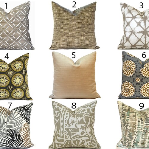 Outdoor Pillow Covers Decorative Home Decor Brown Designer Etsy