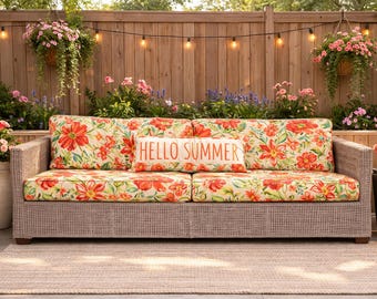 Outdoor Furniture Cushion Covers for Chairs, Benches, Porch Swings, Day Beds, Window Seats, Any Size, Any Fabric From Our Studio