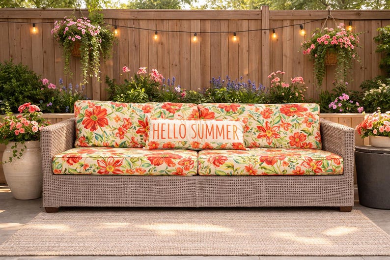 Outdoor Furniture Cushion Covers for Chairs, Benches, Porch Swings, Day Beds, Window Seats, Any Size, Any Fabric From Our Studio image 13