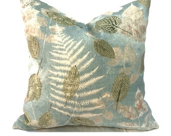 Outdoor Pillow Covers with Zippers, Easy to Use, Affordable Style, Swift Delivery!  Blue Farmhouse Mist