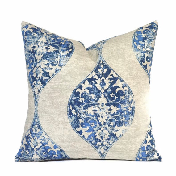CLEARANCE 12x12 Indoor Pillow Covers Decorative Home Decor Blue Designer Throw Romano Ocean Etsy UK
