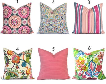 Decorative Outdoor Pillow Covers with Zippers, Budget-Friendly and Quick Delivery, Pink You Choose