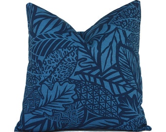 Outdoor Pillow Covers with Zippers, Easy to Use, Affordable Style, Swift Delivery!  Navy Blue Maven Capri