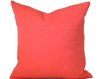 Outdoor Pillow Covers with Zippers, Easy to Change, Affordable Style, Quick Shipping, Orange Sunsetter Watermelon