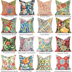 Outdoor Pillow Covers with Zippers, Easy-Use, Affordable Style, Swift Delivery!  Floral You Choose