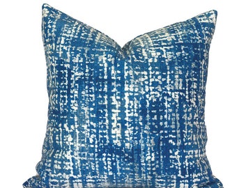 Outdoor Pillow Covers with Zippers, Easy to Use, Affordable Style, Swift Delivery!  Blue Solid Empower Denim
