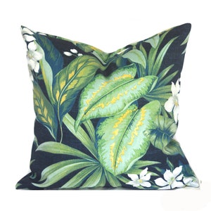 Decorative Outdoor Pillow Cover with Zippers, Easy to Use & Washable, Pick Your Sizes, Tahiti Navy Blue