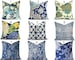 Indoor Pillow Covers Decorative Home Decor Navy Blue Indigo Designer Throw Pillow Covers You Choose 