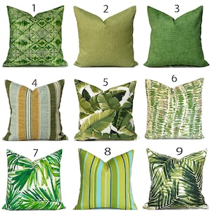 Outdoor Pillow Covers with Zippers, Easy-Use, Affordable Style, Swift Delivery!  Green You Choose