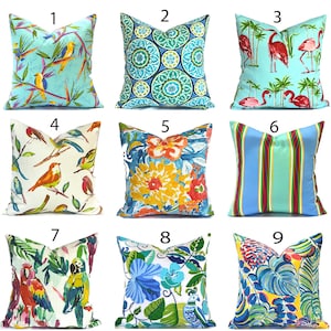 Decorative Outdoor Pillow Covers with Zippers, Budget-Friendly and Quick Delivery, Multi You Choose image 1