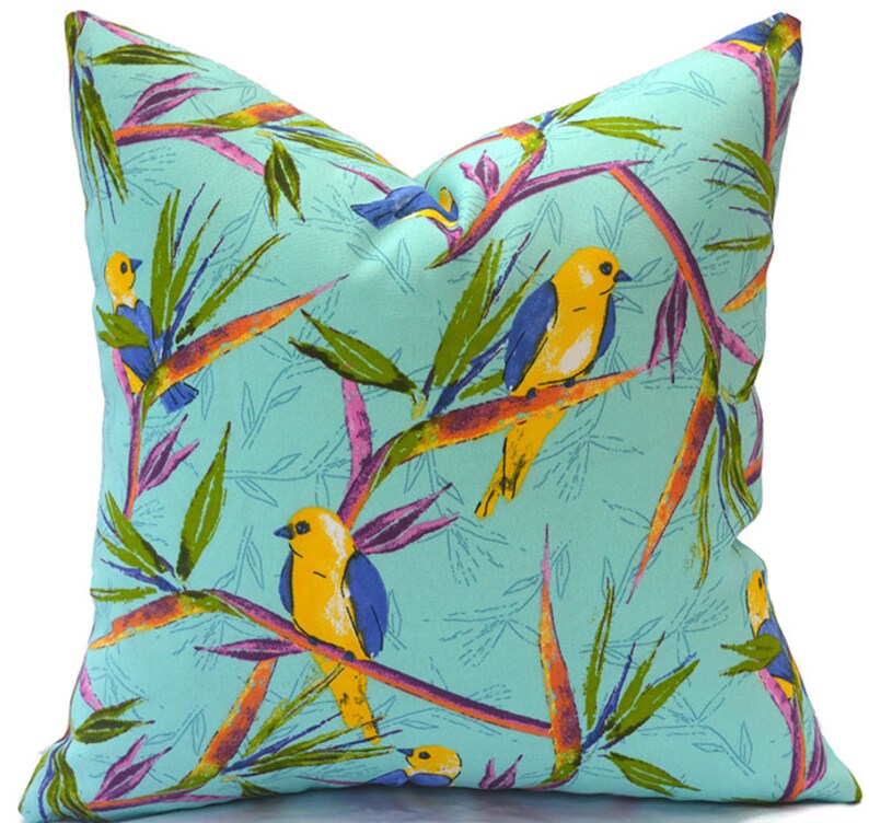 Outdoor Pillow Covers with Zippers, Easy-Use, Affordable Style, Swift Delivery Orange and Turquoise You Choose image 5