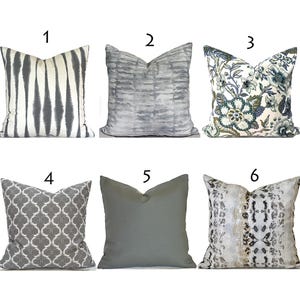 Indoor Pillow Cover with Zippers, Easy to Use & Washable, Pick Your Favorite Grays