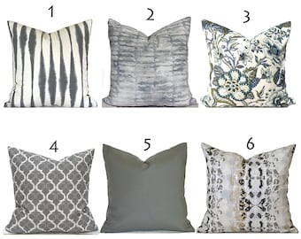 Indoor Pillow Cover with Zippers, Easy to Use & Washable, Pick Your Favorite Grays