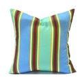 Outdoor Pillow Covers Decorative Home Decor Green & Coral Stripe Designer Throw Sarasota Bayfront Bolly Periwinkle
