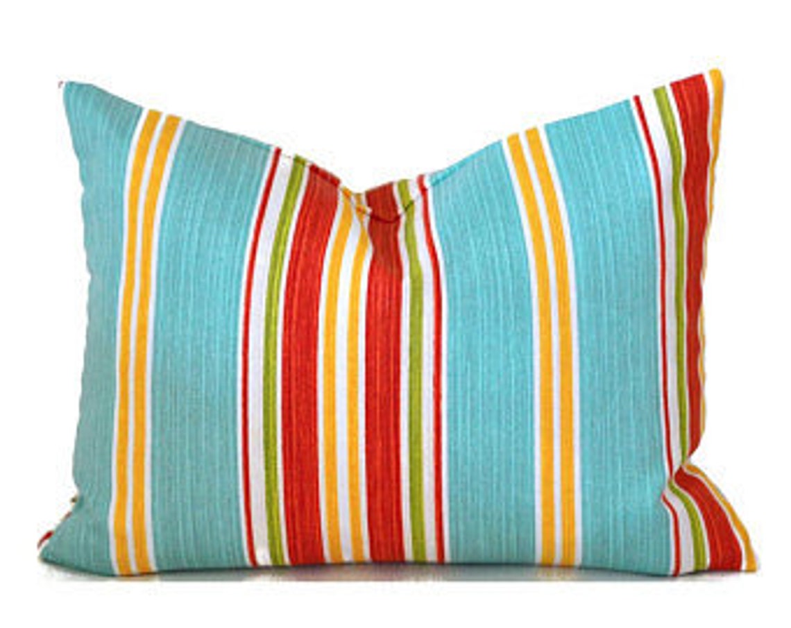 CLEARANCE Outdoor Lumbar Pillow Pillows Decorative Home Red Etsy