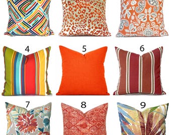 Outdoor Pillow Cover with Zippers, Easy to Use & Washable, Pick Your Favorites