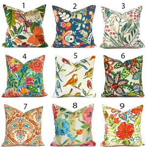 Outdoor Pillow Covers with Zippers, Easy-Use, Affordable Style, Swift Delivery!  Floral You Choose