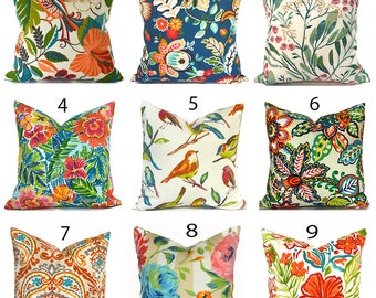 Outdoor Pillow Covers with Zippers, Easy-Use, Affordable Style, Swift Delivery!  Floral You Choose