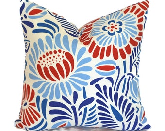 Outdoor Pillow Covers with Zippers, Easy to Use, Affordable Style, Swift Delivery!  Red White and Blue Cassidy Beautiful