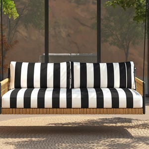 Outdoor Furniture Cushion Covers for Chairs, Benches, Porch Swings, Day Beds, Window Seats, Any Size, Any Fabric From Our Studio image 15