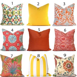 Zippered Outdoor Pillow Covers Quickly Delivered, Budget-Friendly, Orange You Choose
