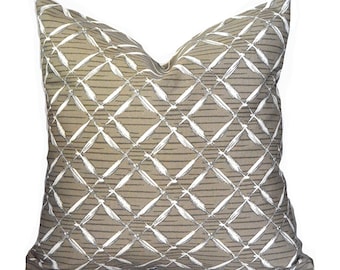 CLEARANCE 18"x18" Outdoor Pillow Covers with Zippers, Affordable Home Decor, Easy to Use, Quick Delivery, Bora Bora Oyster