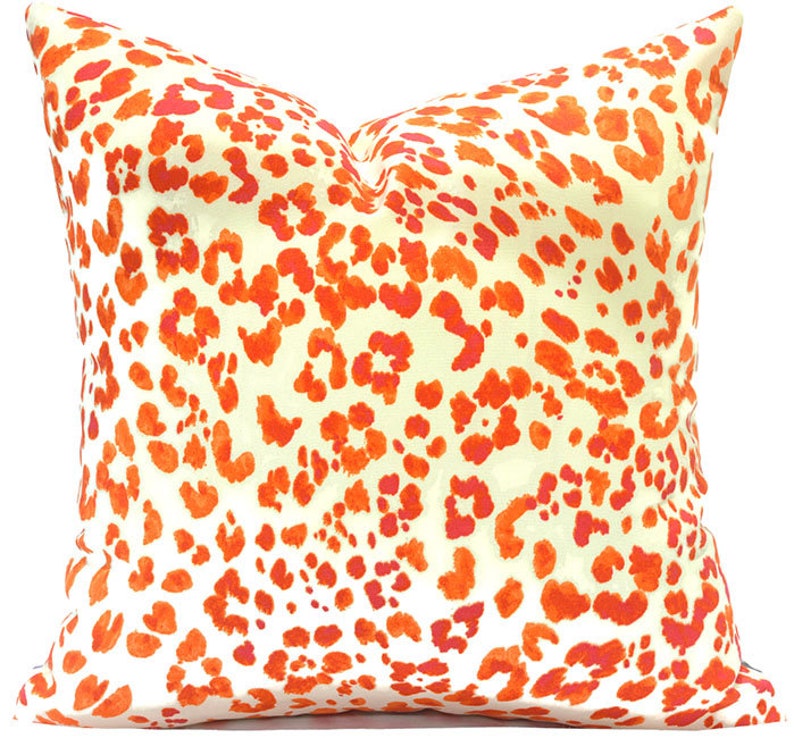 Outdoor Pillow Covers with Zippers, Easy-Use, Affordable Style, Swift Delivery Orange and Turquoise You Choose image 3