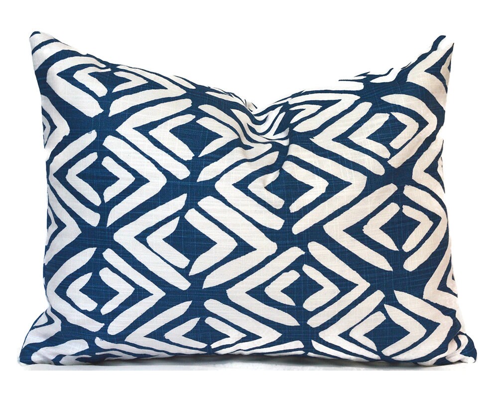 Indoor Pillow Covers Decorative Home Decor Blue Designer Throw Etsy