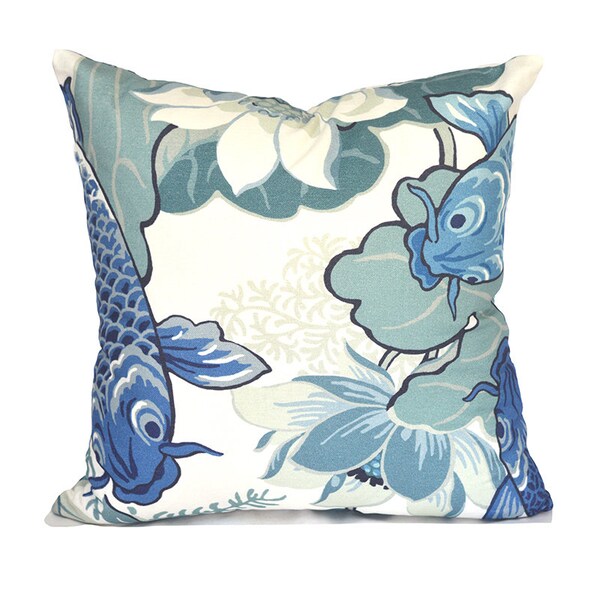 Blue Green Pillow Etsy