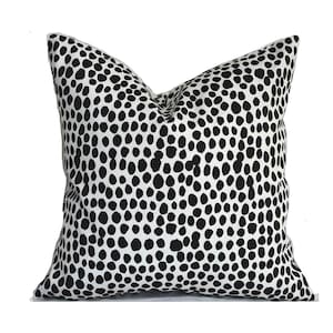 Outdoor Pillow Covers with Zippers, Affordable Home Decor, Easy to Use, Quick Delivery, Signature Dot Black