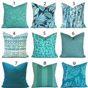 Zippered Outdoor Pillow Covers Quickly Delivered, Budget-Friendly, Turquoise Blue You Choose