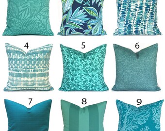 Zippered Outdoor Pillow Covers Quickly Delivered, Budget-Friendly, Turquoise Blue You Choose