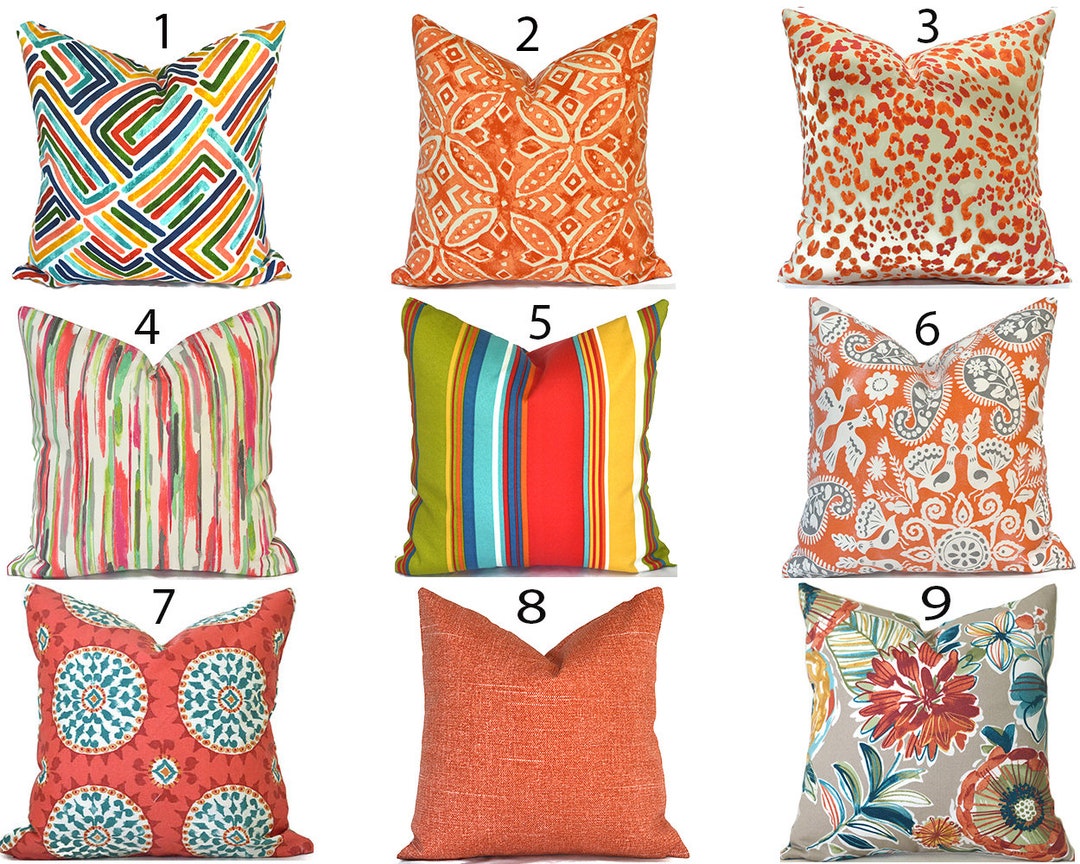 Outdoor Pillow Covers With Zippers Easyuse Affordable Etsy