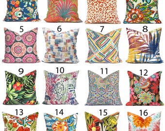 Outdoor Pillow Cover with Zippers, Easy to Use & Washable, Pick Your Favorite Flowers