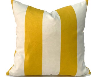 Outdoor Pillow Covers with Zippers, Easy to Change, Affordable Style, Quick Shipping, Vertical Pineapple Yellow